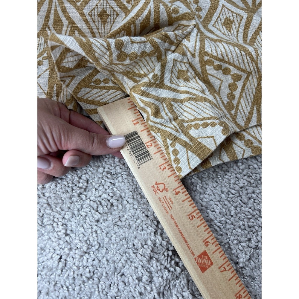 Anthropologie Elevenses Women's Tiled Tide Shorts Golden Mustard Geometric Sz 2 - Picture 5 of 9